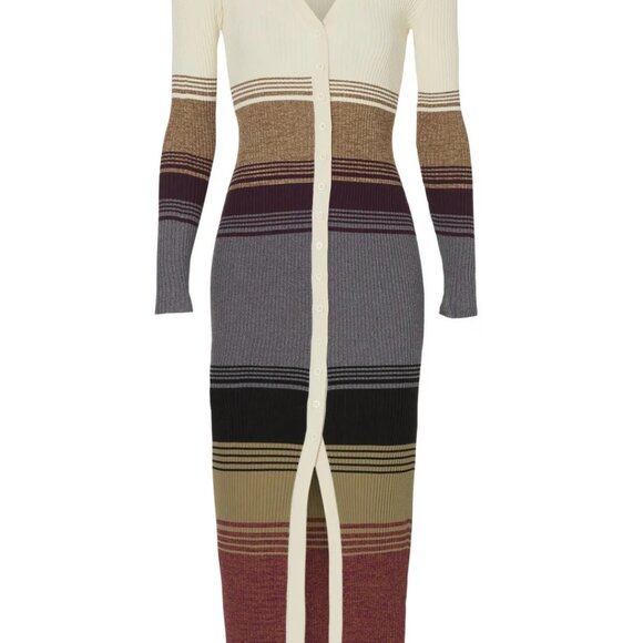 STAUD Sahara Stripe Shoko Sweater Dress XS - Picture 3 of 11